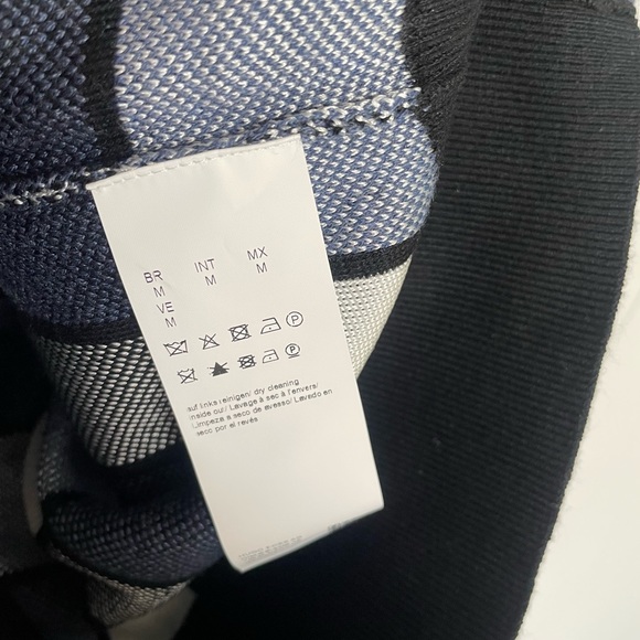 BNWOT BOSS REGULAR-FIT SWEATER WITH CHECK PATTERN AND SOLID RIBBING - Picture 10 of 12